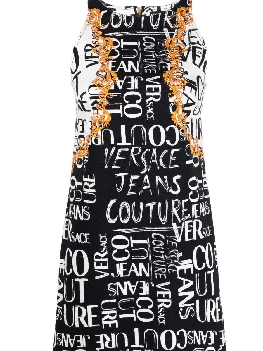 Affordable Couture Women dress graphic-print sleeveless Versace Jeans 0822